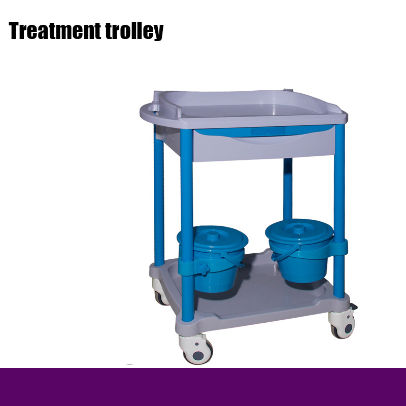 Carro de tratamiento de material ABS para muebles de hospital para hospital