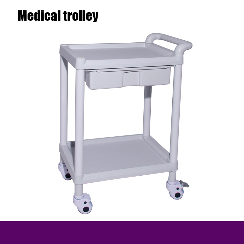 Carro multifuncional ABS de un solo cajón para muebles de hospital